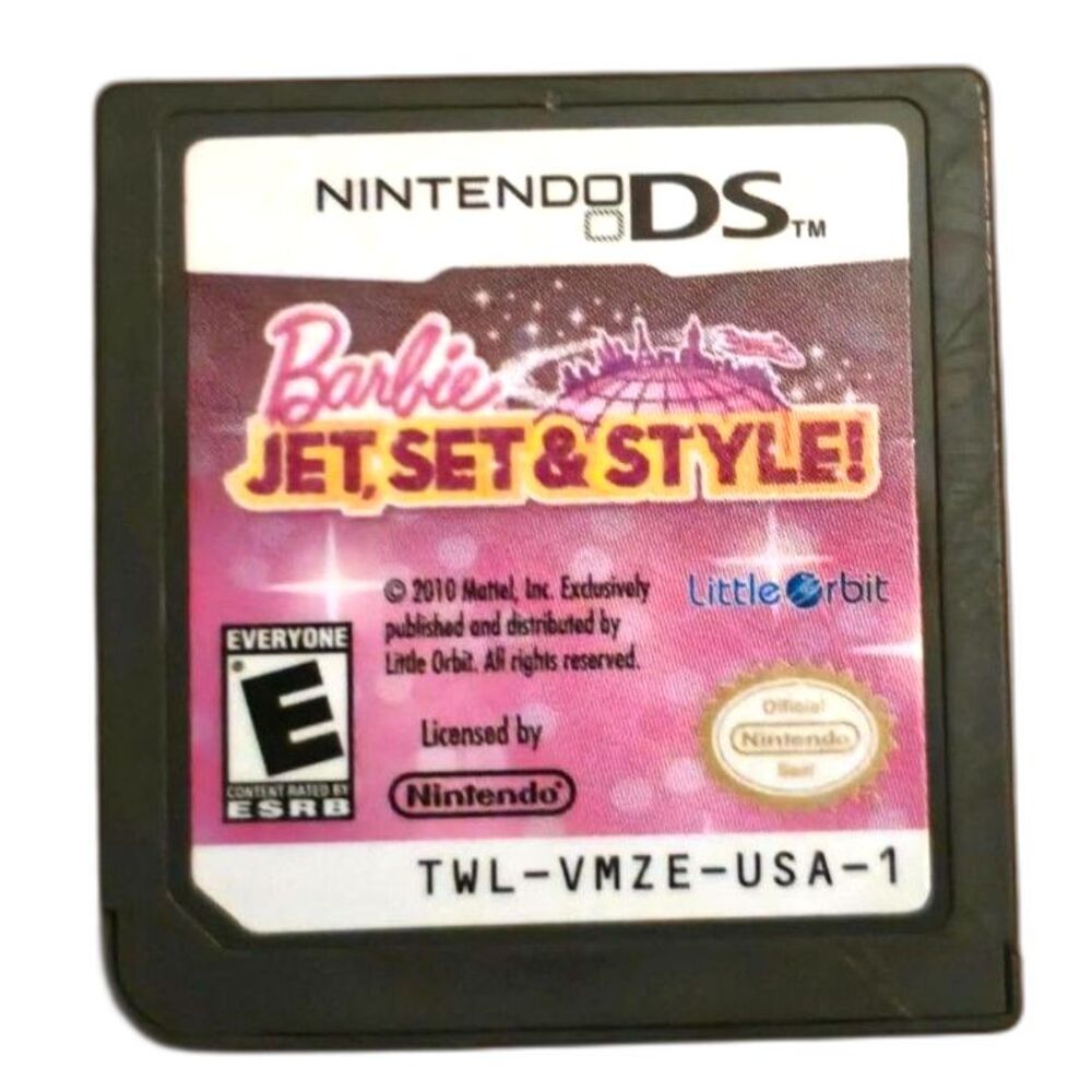 Barbie: Jet, Set & Style! Nintendo DS 3DS (Cartridge Only) Tested